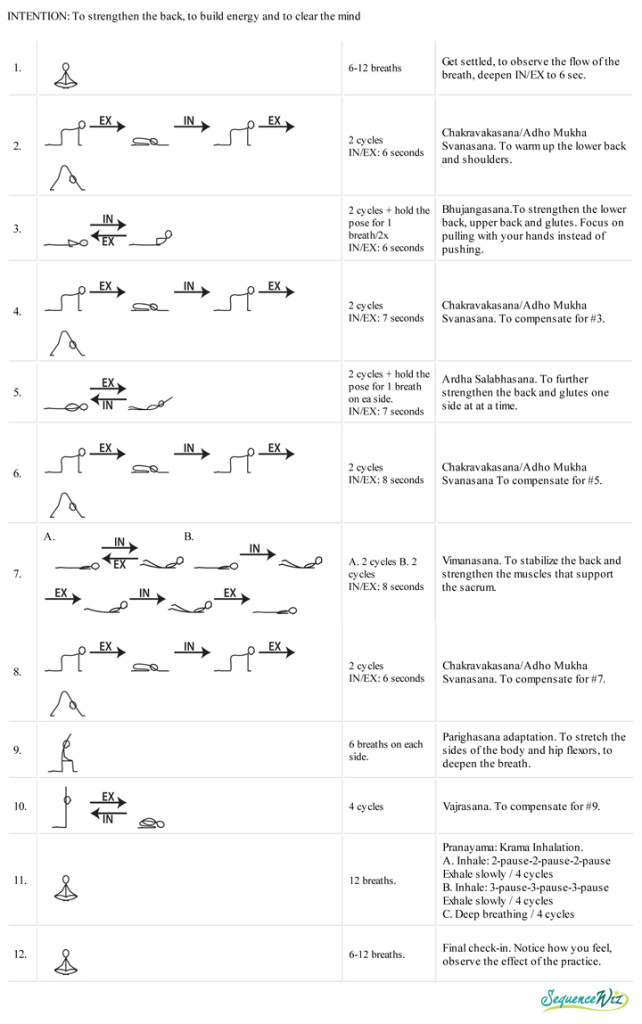 Strengthen your back and clear your head practice