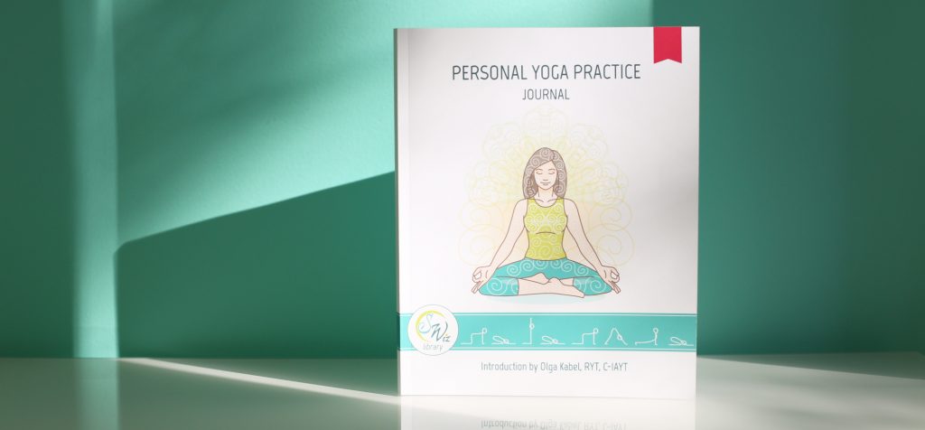 Personal home yoga practice journal