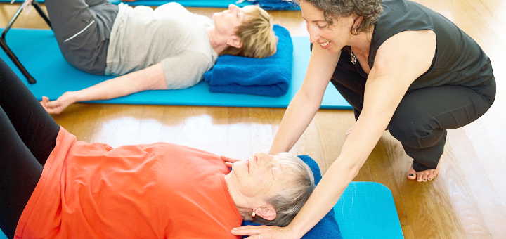 teaching yoga in medical center